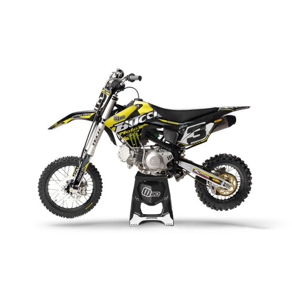 Motocross-stickerset – BUCCI – BR1-F15-F20 – 2DR6 – GEEL