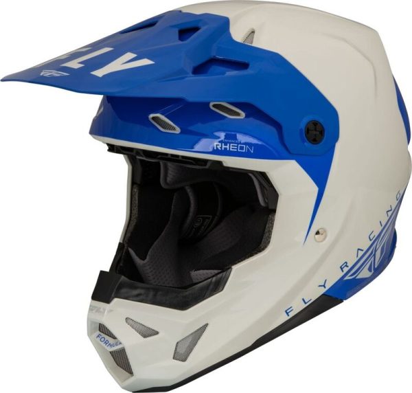 FLY RACING Formula CP Slant Helm - Grijs/Blauw