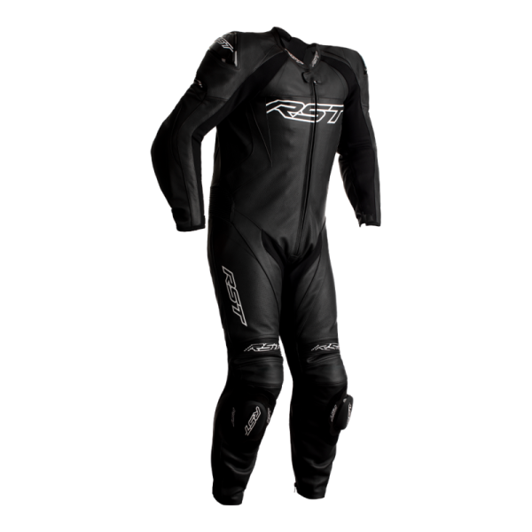 RST Tractech EVO 4 Youth CE Leather Suit - Black/Black