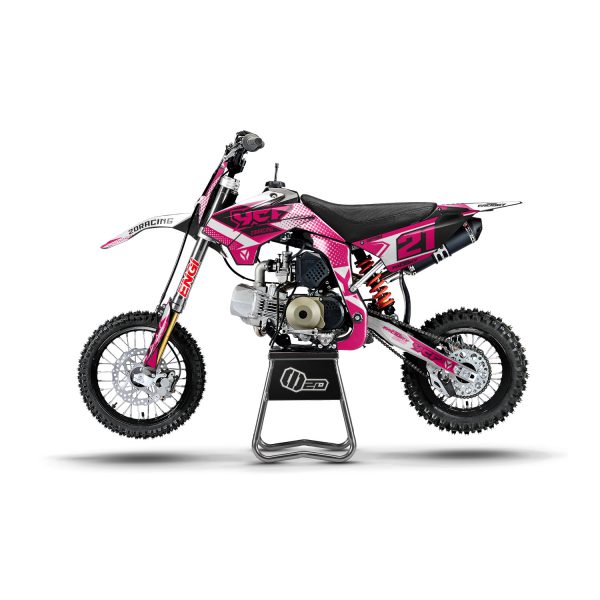 Motocross-stickerset – YCF – SM 125 – 2DR4 – ROZE