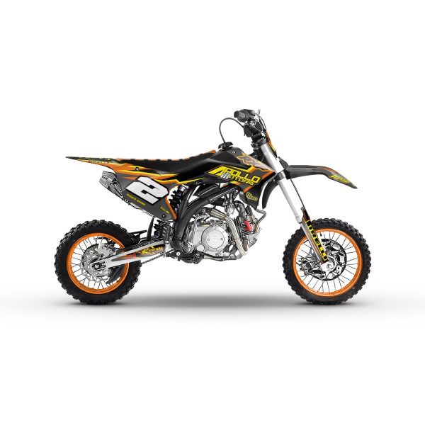 Grafische motorcrosskit – APOLLO – RFZ – 2DR4 – ORANJE