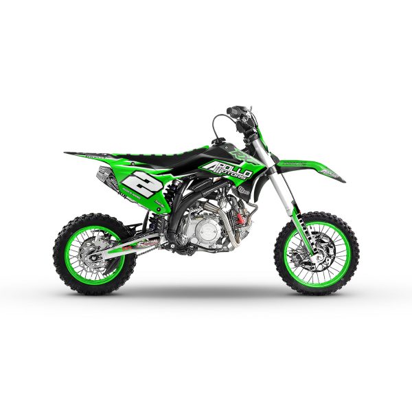 Grafische motorcrosskit – APOLLO – RFZ – 2DR4 – GROEN