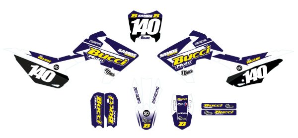 Grafische kit voor motorcross – BUCCI – BR1-F15-F20 – 2DR4 – NAVY - Afbeelding 2