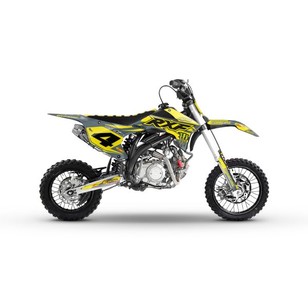 Motocross-stickerset – APOLLO – RXF 50 – 2DR6 – GEEL