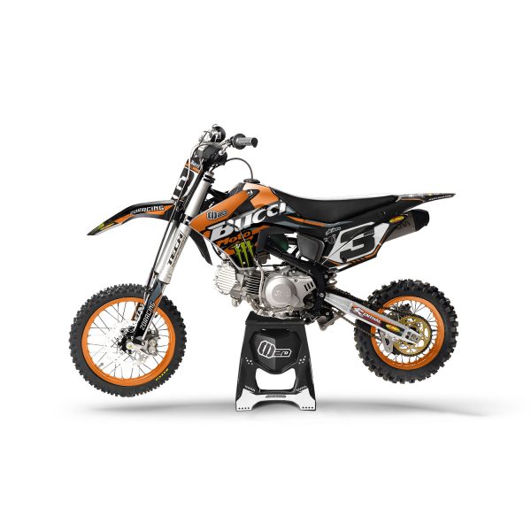 Motocross-stickerset – BUCCI – BR1-F4-F6 – 2DR6 – ORANJE