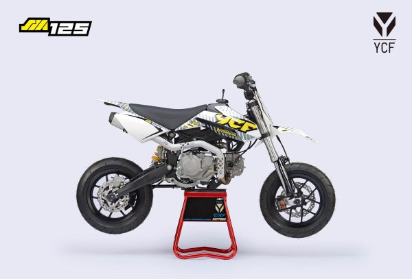 SUPERMOTO YCF 125 WIT GEEL - Afbeelding 4