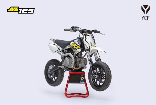 SUPERMOTO YCF 125 WIT GEEL
